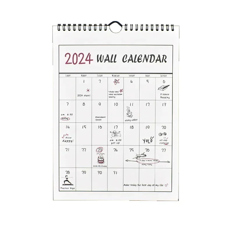 calendario de parede para escritorio e casa calendario de mesa diariamente semanalmente planejador mensal agenda organizador de agendas material de escritorio 2024 anos 01