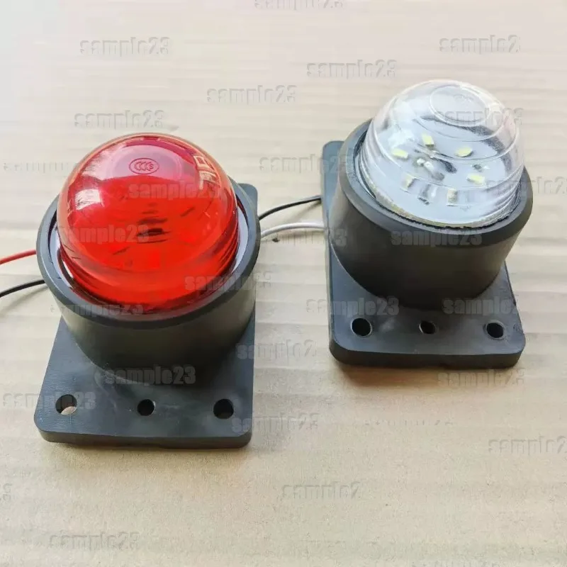 Caixa caminhão cabine luz de teto à prova dwaterproof água alto brilho led largura luz indicadora 12v24v galeria luz borracha quatro cantos