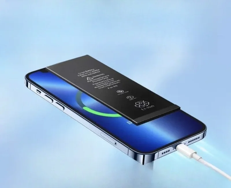 بطارية تيتانيوم بقدرة 4790 مللي أمبير في الساعة لهاتف آيفون 12/13 برو ماكس A2341/A2487 بسعة 2X و800+ دورات بدون تنبيه IOS