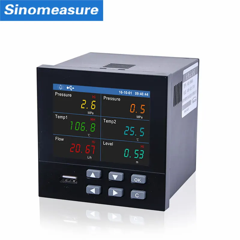 

Customizable SIN-PR900 18 Channels China Color Display Pressure Paperless Temperature Recorder Data Logger