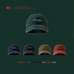 American Vintage Washed Baseball Cap for Men and Women Couples Korean Version Simple Embroidery Soft Top Shade Cap