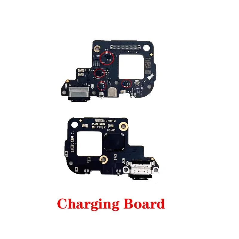 For Xiaomi 9 pro USB Type-C fast charging dock mic signal PCB board connector mainboard flex cable repair parts