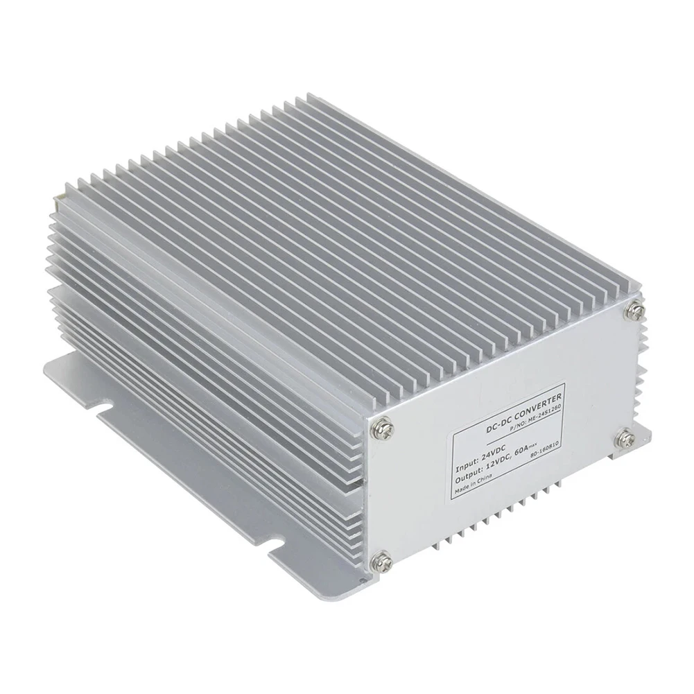 12V 60A Converter 24V To 12V Converter Short Circuit Protection 95 Efficiency full Load Voltage Converter For Solar Inverters