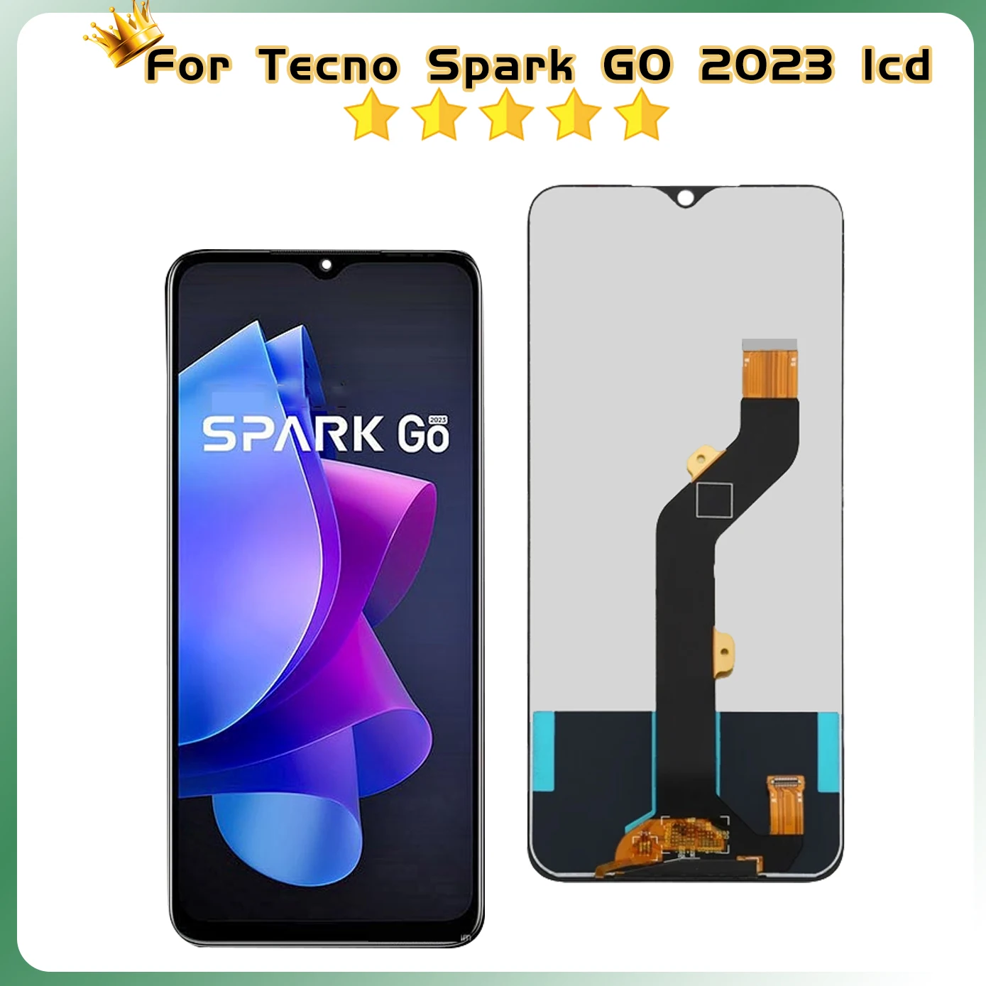 100% Tested 6.6 inch For Tecno Spark Go 2023 BF7n BF7 LCD Display Touch Screen Assembly Replacement Parts Digitizer