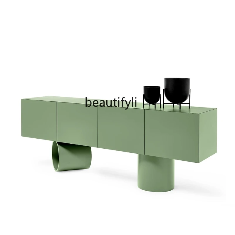 

TV cabinet simple modern Italian style, living room TV cabinet art designer TV cabinet