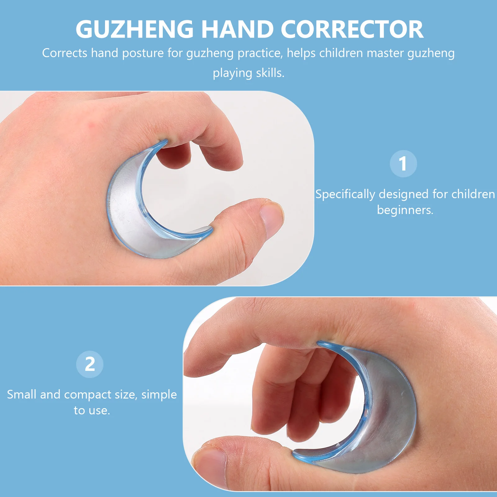 

Guzheng Hand Corrector for Kids Beginners - Corrects Hand Posture during Practice - Safe Comfortable Design for Children