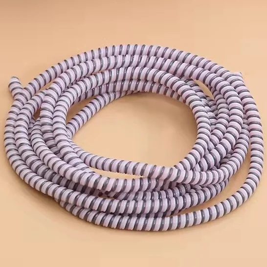 Universal Wrap Data Line Decoration Winder For iPhone Samsung Huawei Xiaomi Colorful Spiral Charger Cable Cord Protector 1.4M