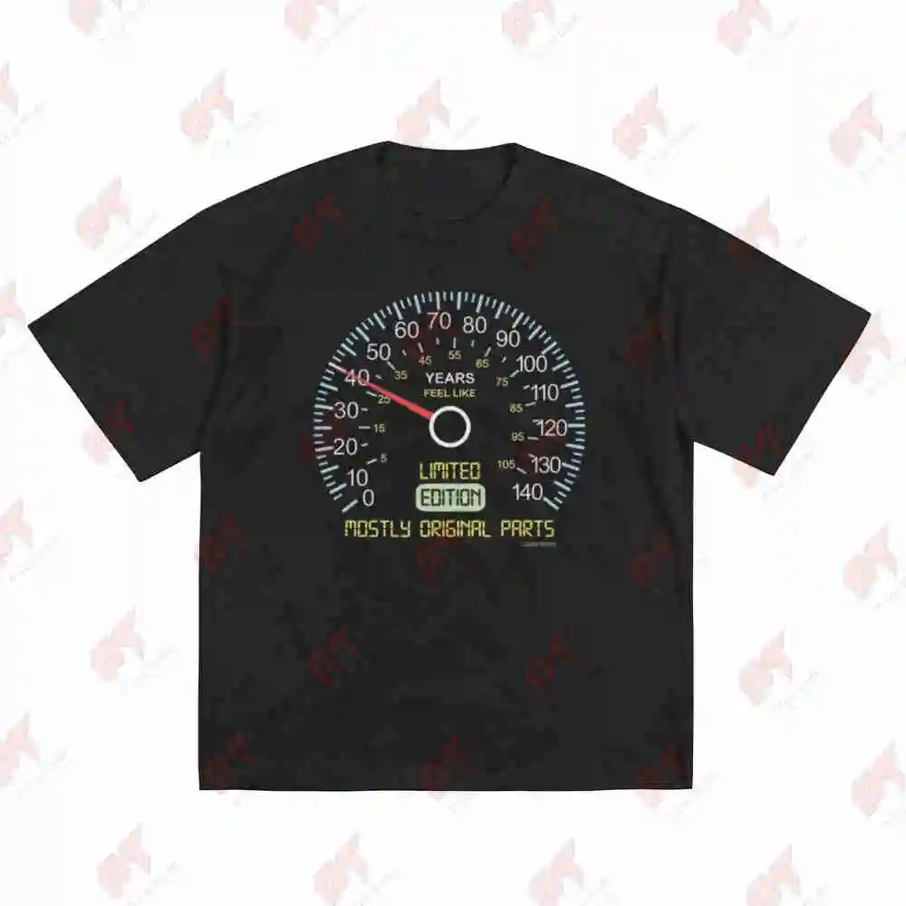 40th Christmas Speedometer Short Sleeve Tee 100% Cotton T-Shirt