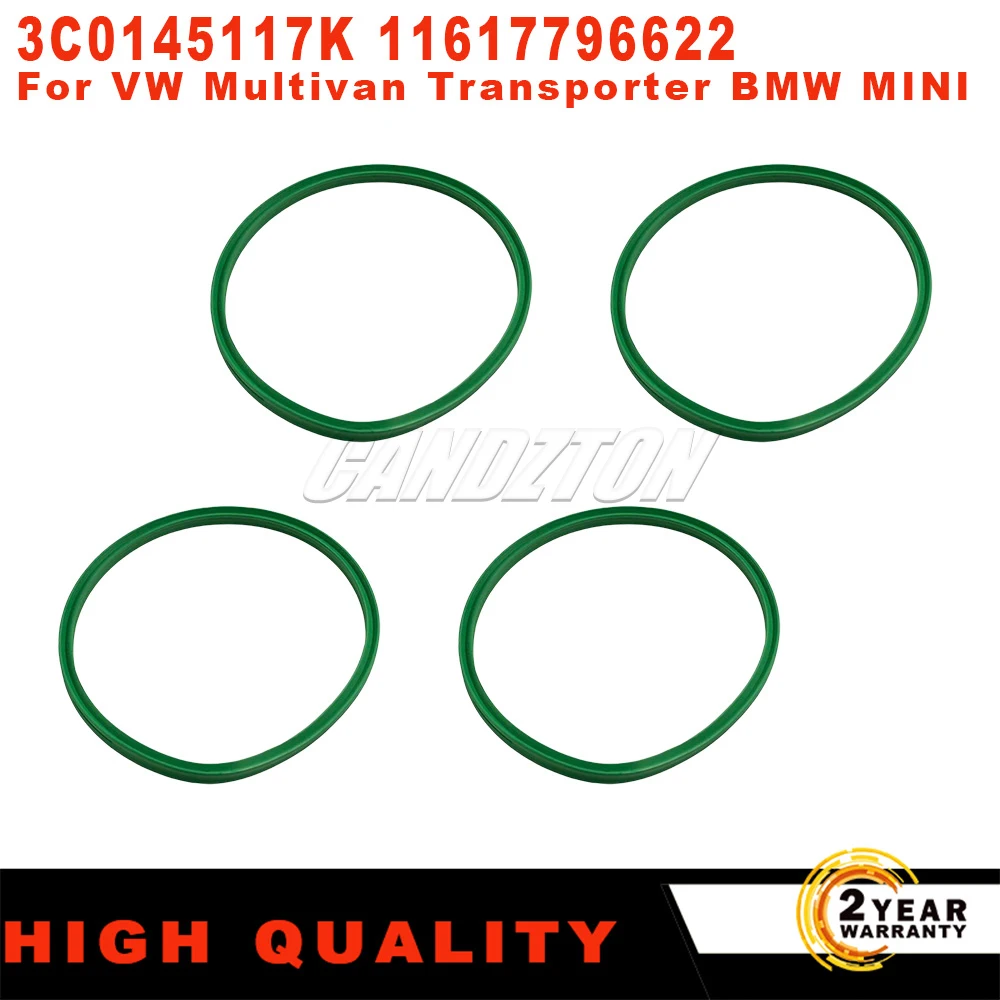 New Intercooler Turbocharger Pipe Sealing Hose Rubber Green O-RING 3C0145117K 11617796622 For VW Multivan Transporter BMW MINI