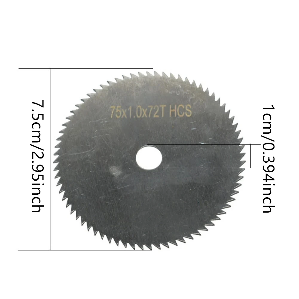 7Pcs Procut3-Inch Circular Saw Blade Set with 75mm Grinding Disc - Durable Steel Structure, Including Chain Saw Disc Blades, Me