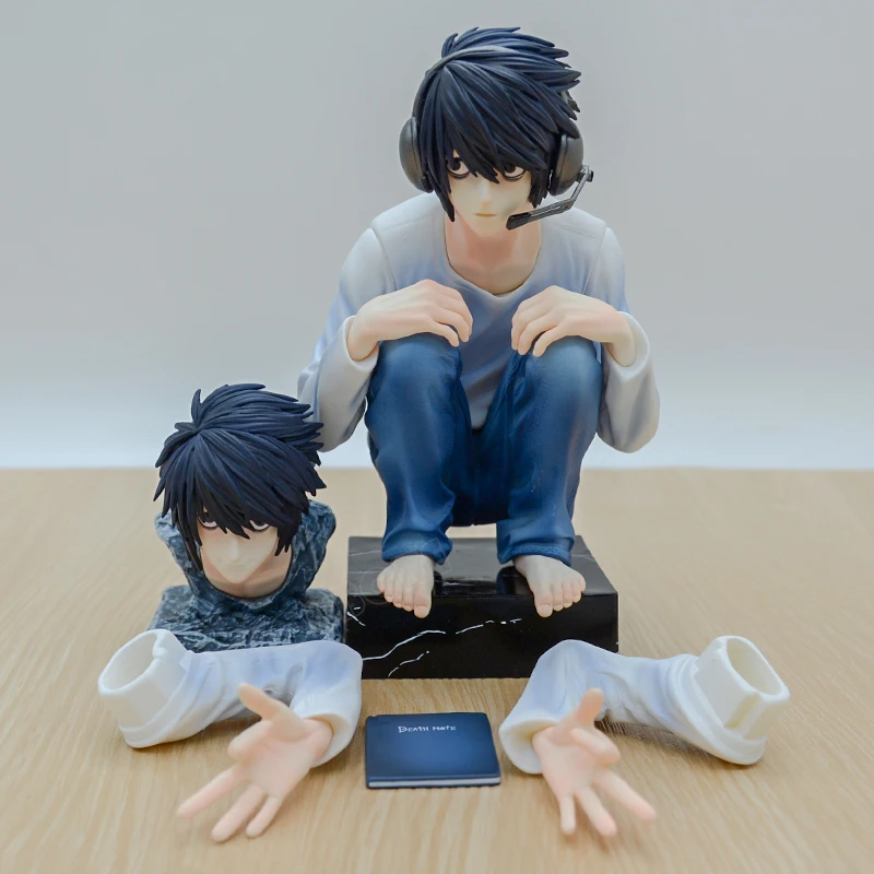 15cm Death Note L Lawliet Anime Figure Coffee Watari & L Action 15cm Death Note L Lawliet Anime Figure Coffee Watari & L Action