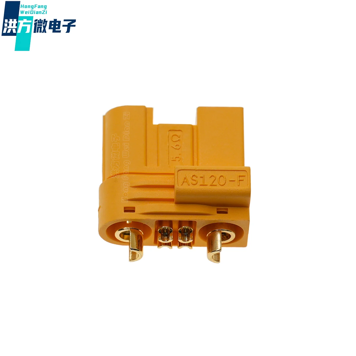 1PCS original,AS120-F,aeromodelling plug,anti sparking,with signal pin,60A，female head,AS120(2+4), yellow female head, UL94V-0