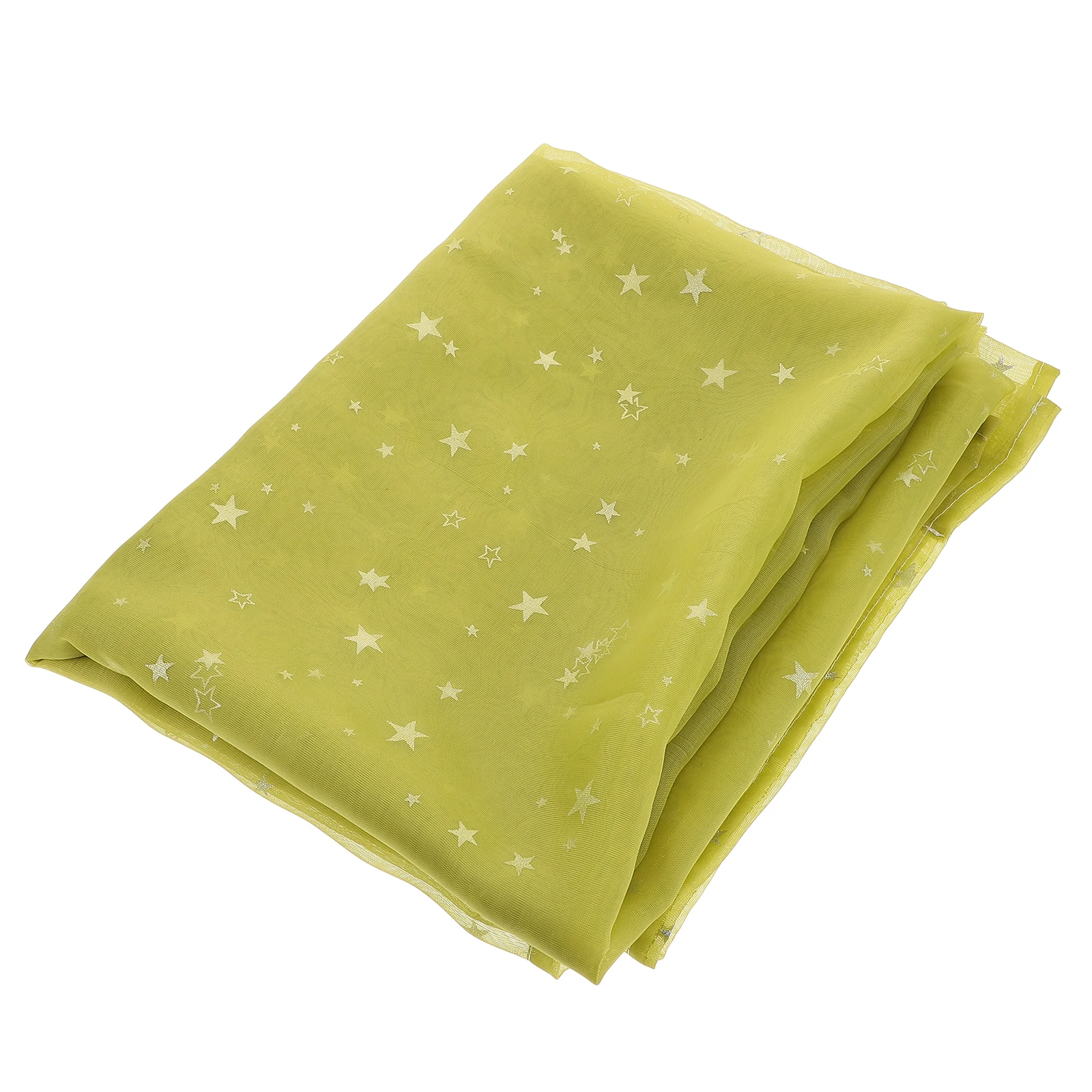 

Small and Fresh Silver Star Curtains Child Window for Girls Glitter Living Room