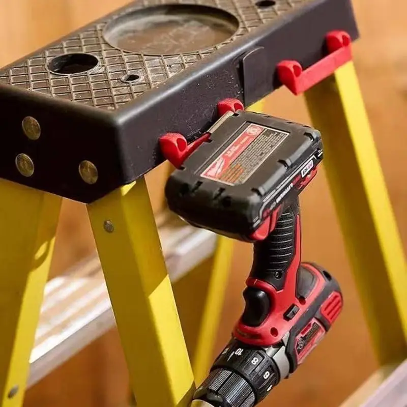 4pcs Tape Measing Rack Tool Holder Untuk Power Tool Ladder Workbench