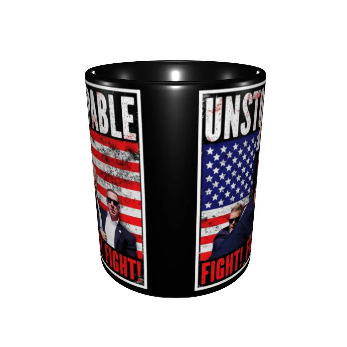 2024 Donald Trump Shooting Unstoppable Fight Merch Mugs Cute Trump Shot Tea Cup