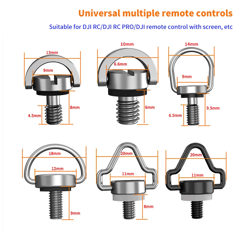 M4 Hand Tightened Quick Release Screw For  Drone Remote Control Shoulder Strap Lanyard Drone Accessories