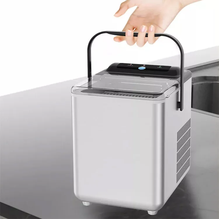 

Automatic Household Mini Portable Ice Maker Machine Freestanding Automatic Liquid Freezer Ice Generator