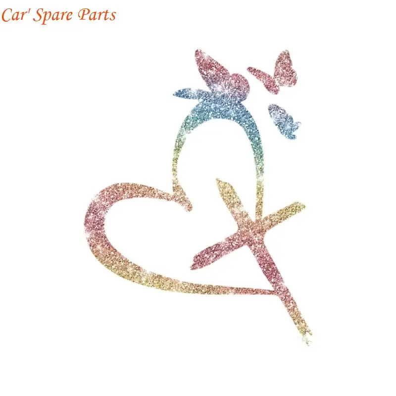 Y4UA Heart and Butterfly Vehicle Decal for Decorative Car Body Styling