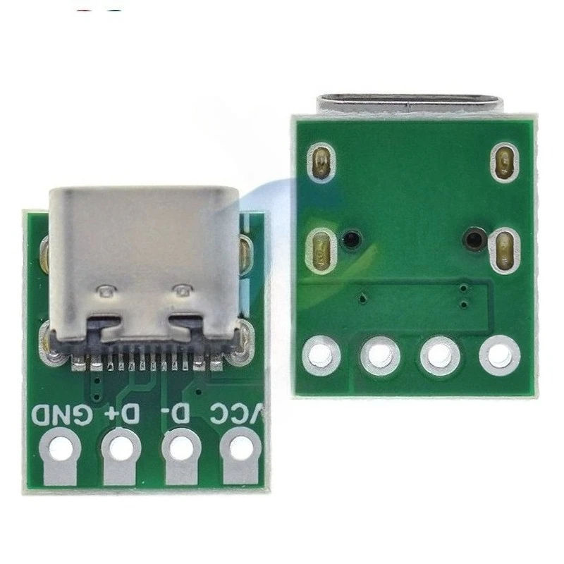 

1/5/10 шт. USB 3.1 Type-C разъем, 16-контактный тестовый адаптер для печатной платы, 16-контактное гнездо для передачи данных по кабелю