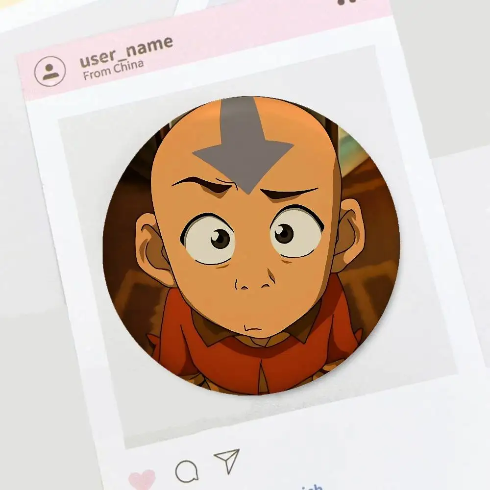 أنيمي الصورة الرمزية آخر شارات لينة زر شارة بدبابيس الاكريليك بروش مستدير على ظهره اكسسوارات الديكور #6