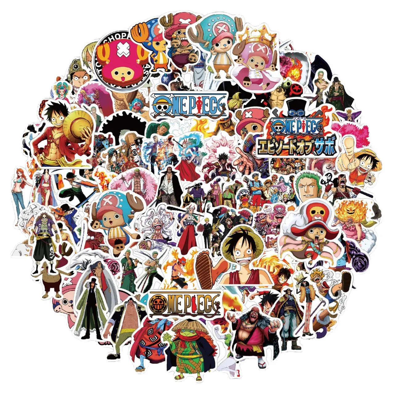 

10/50/100PCS Classic ONE PIECE Cartoon Anime Sticker DIY Phone Laptop Luggage Skateboard Graffiti Decals Fun for Kid