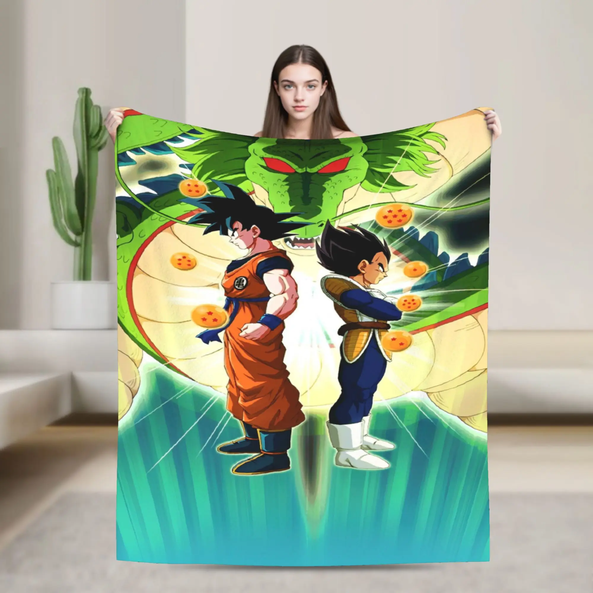 Anime D-Dragons B-Balls  Blanket Quality Warm Soft  Throw Blanket Winter Airplane Travel Home Decor Pattern Bedspread