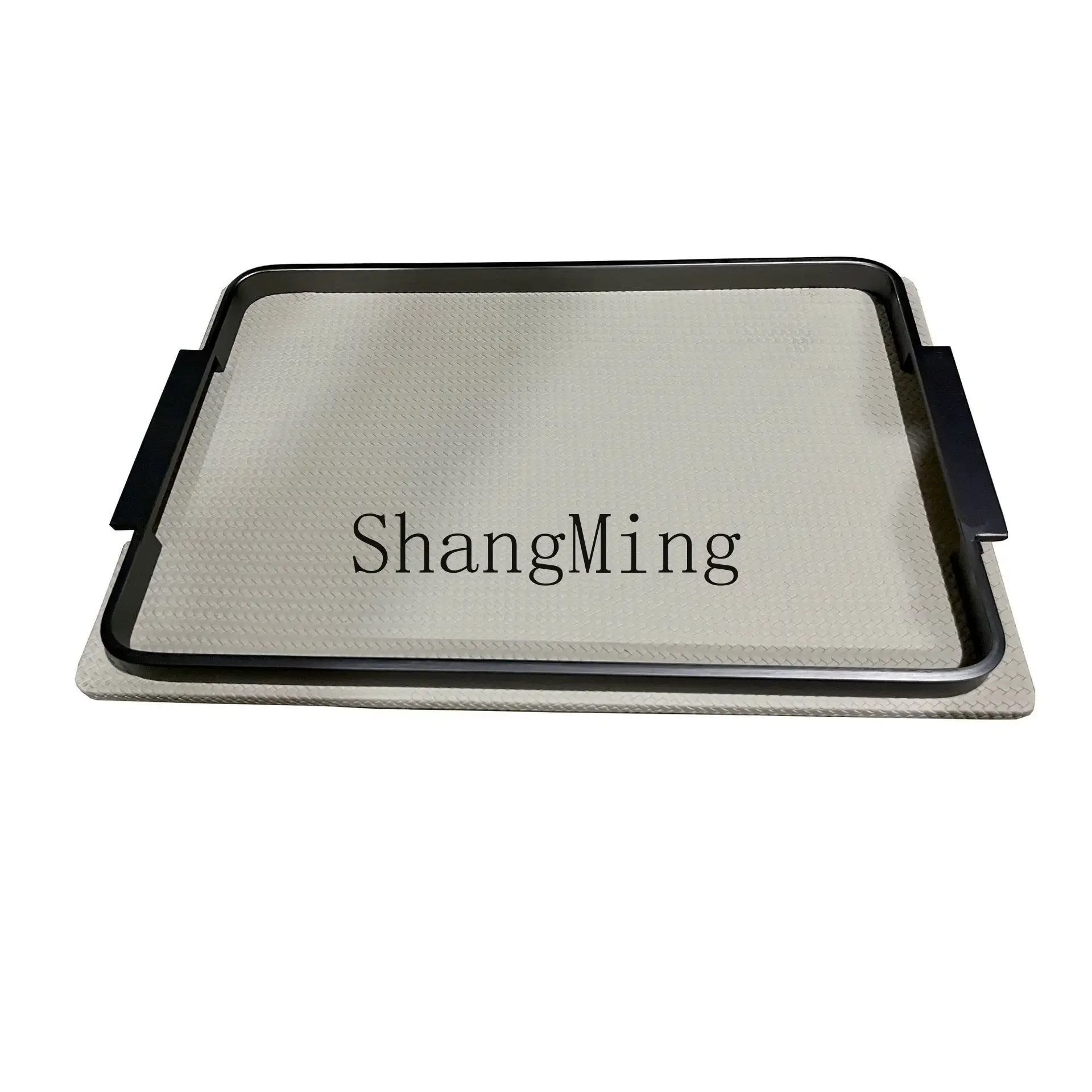 

CL Minimalist Light Luxury Ornament Model Room Study Living Room Bedroom Tabletop Metal Woven Leather Tray