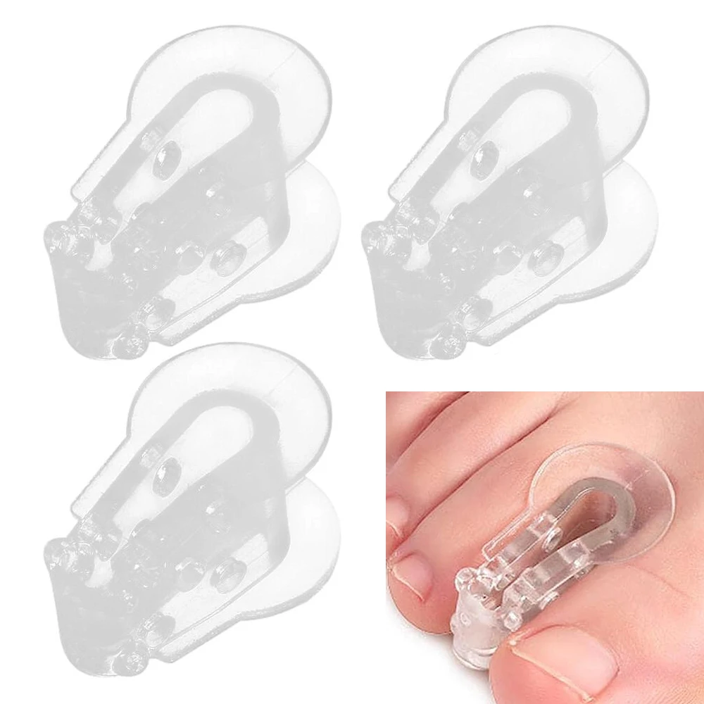 

2pcs=1pair Toe Splitter Separator Hammer Spacer Hallux Valgus Correction Foot Toe Adjuster Bunion Bone Protector Foot Care Tool