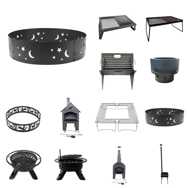 Elegant Decorative Stainless Steel Brazier Powder Coated Finish Flame Safety Device Durable Easy Assemble Home Restaurant Use