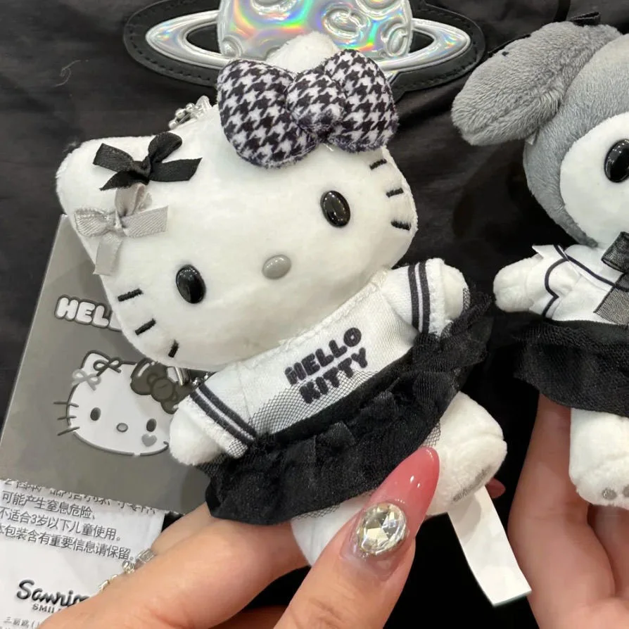 

Hello Kittys Plush Dolls Cartoon Cute Plush Keychain Backpack Pendant Decor Doll for Girls Birthday Gifts Toys