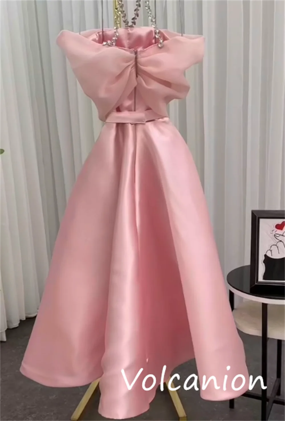 Customized Chinese Style Jersey Sequined Pleat A-line Off-the-shoulder Midi Dresses Bespoke Occasion Sexy