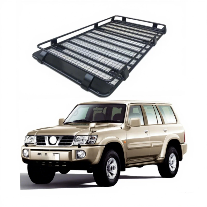 High Quality Steel Roof Luggage Cargo Basket Fit Patrol GU Y61 2002-2009 4X4 Off Road Roof