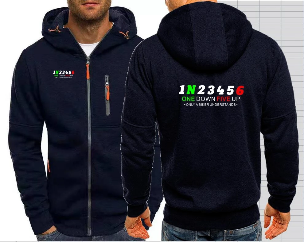 Spring and Autumn Motorcycle 1N23456 Shift Gear Moto New Men's Hoodies Hondaes Casual Sports Design Suzukies Hooded Men's Hoodie