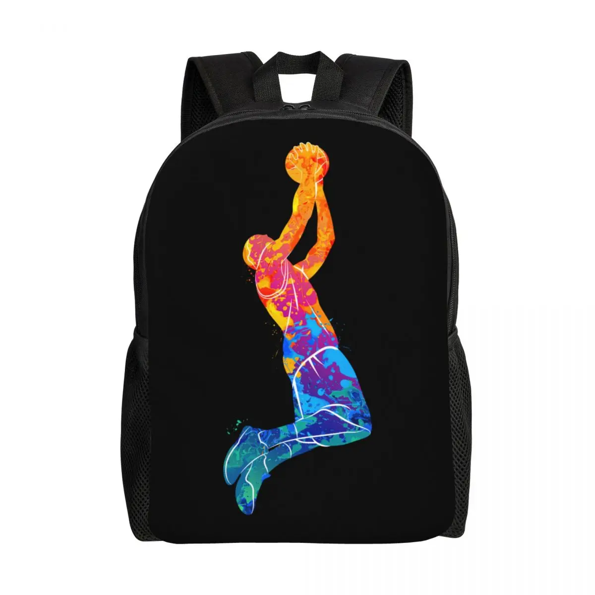 

Custom Basketball Player Backpack for Men Women Waterproof School College Sports Lover Gift Bag Printing Bookbag