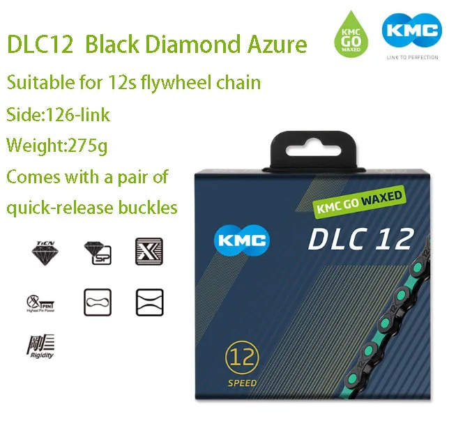 KMC 11\12 Speed Waxed Series Fietsketting Waterdicht en antiaanbaklaag Lichtgewicht semi-holle ketting