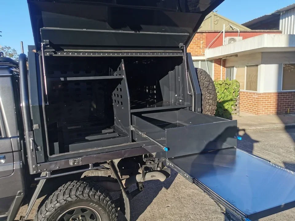 4x4 full aluminium ute tray canopies waterproof and dustproof toolbox with cheap price for sale custom