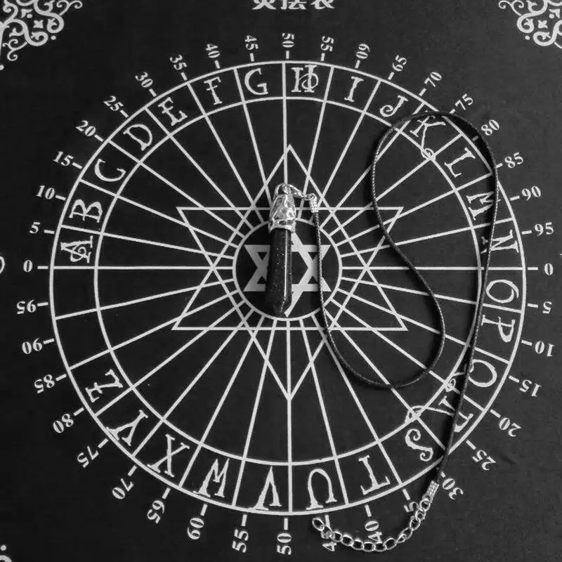 30*30CM Tarot Cloth Altar Cloth Tarot Table Cloth For Reading Black Pendulum Table Spirit Divination Props Pendulum Tool