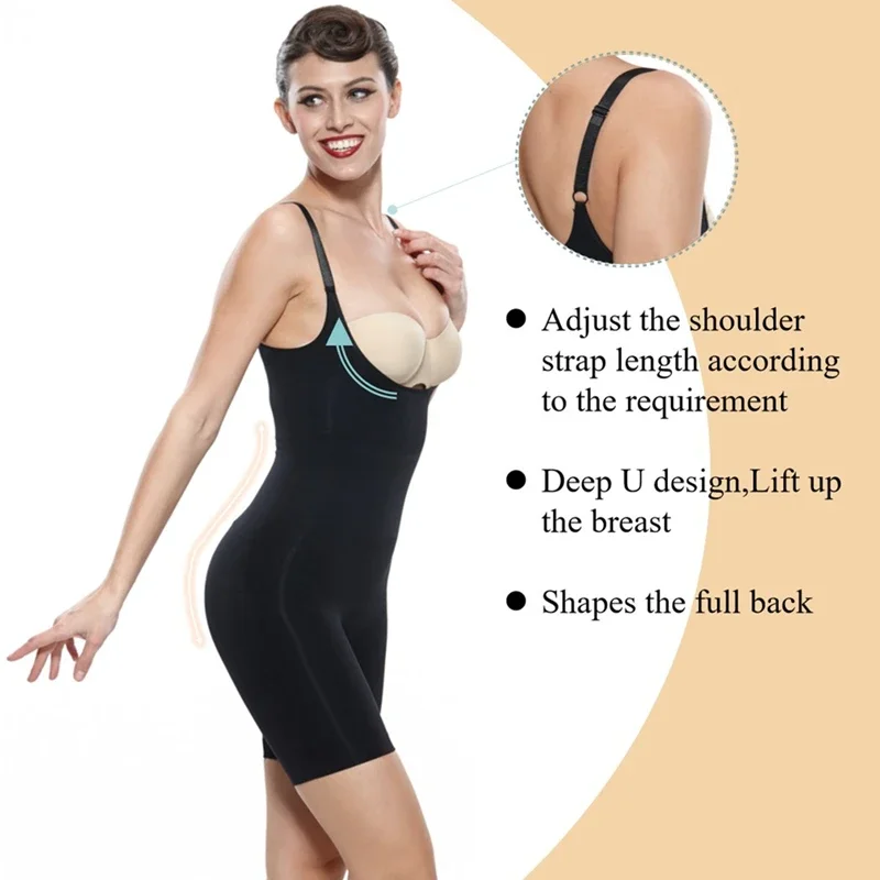 2024 New Women's Full Body Shapers Seamless Bodysuit Tummy Slimming Sheath Reducing Corset Butt Lifter Booty Enhancer Femme