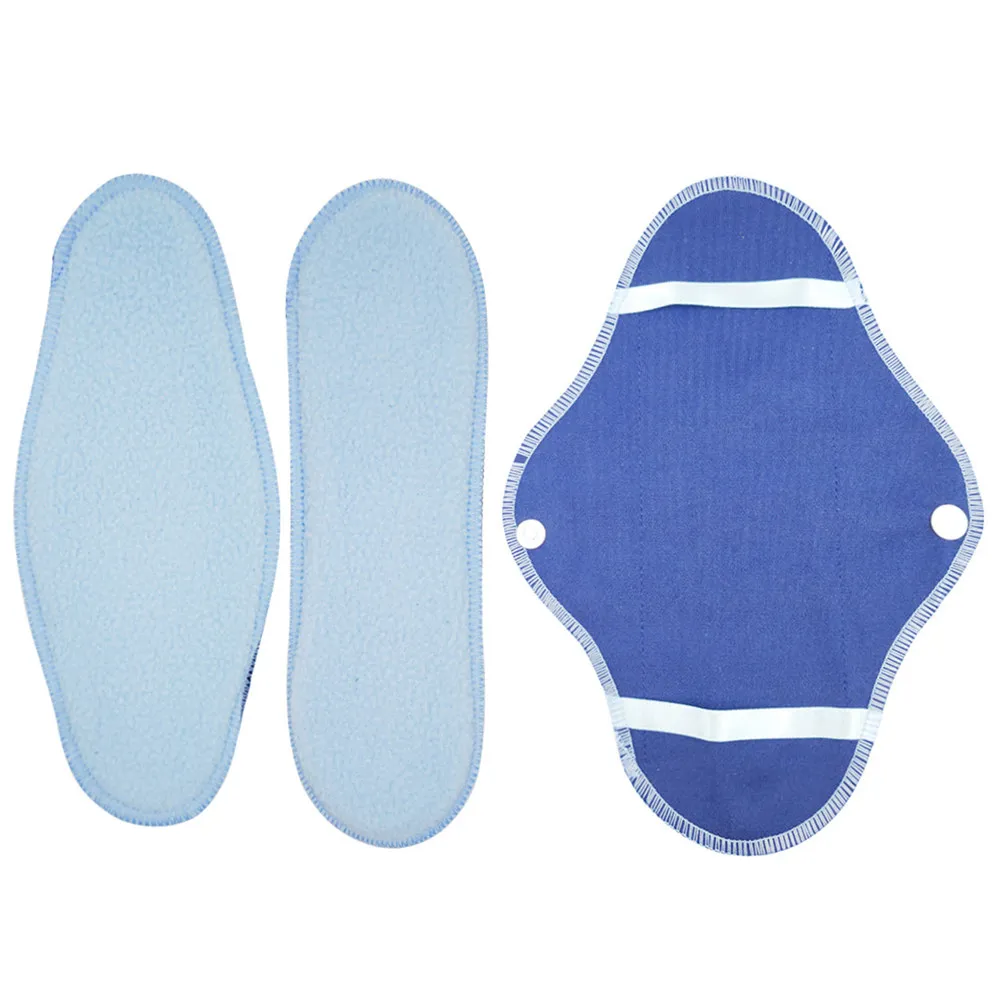 

8Pcs Reusable Cloth Menstrual Pads Set Washable Breathable Soft Sanitary Towels for Period Puerperal Travel Use Mama Pads