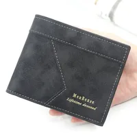 New Men's Business Wallet Vintage Short Wallets Bifold Multifunction Credit ID Card Holder Casual Purse Clutch Money Slim Wallet