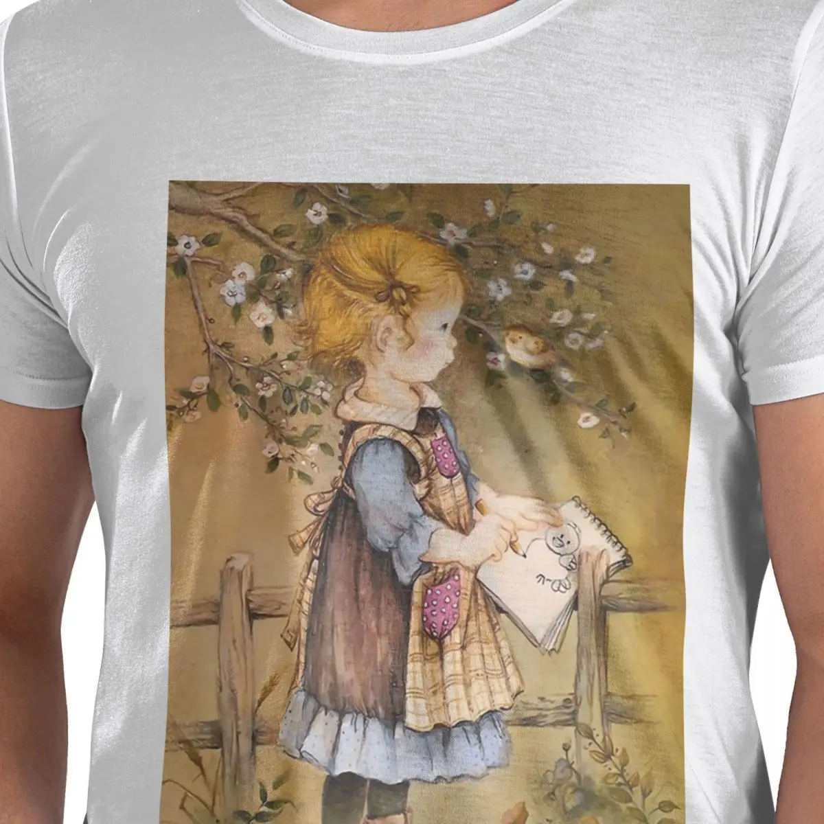 

Kawaii Sarah Kay 100% Cotton T-Shirt Men's Oversized T Shirts Men Crew Neck Short Sleeve S-6XL