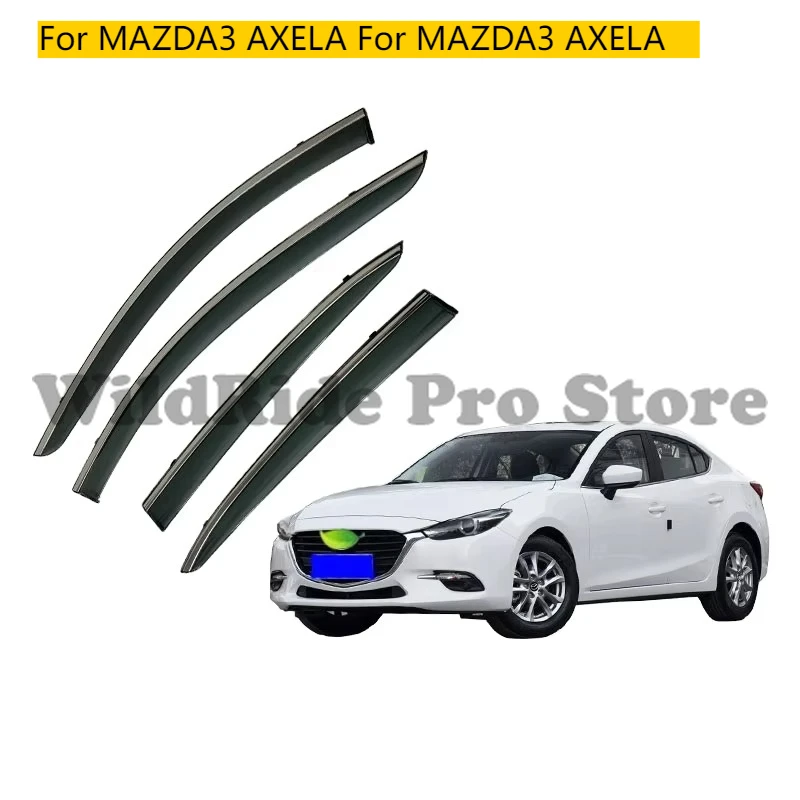 

For MAZDA3 AXELA Injection Rain Guard Wind Deflector Door Visors Window Deflectors