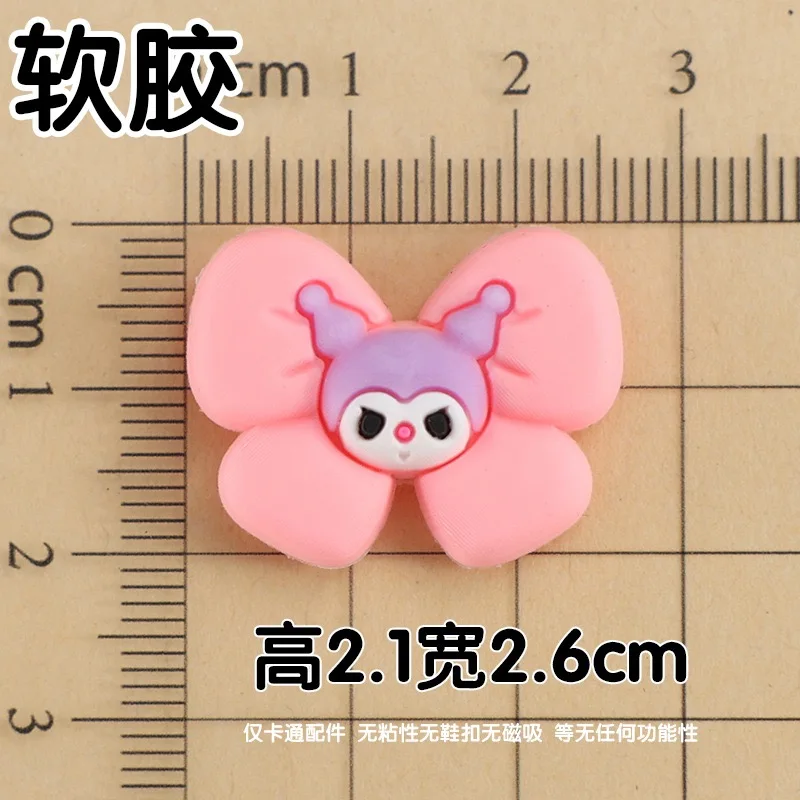 12-100 قطعة MINISO الكرتون الأحذية السحر Kuromi PVC DIY بها بنفسك إبزيم حذاء الأحذية الديكور صندل شاطئ اكسسوارات للأطفال هدايا