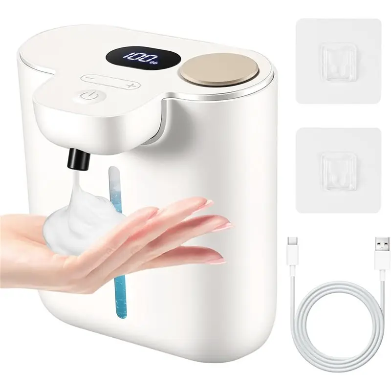 

【FUXQ】Automatic Soap Dispenser,Touchless Foaming Soap Dispenser,16.9Oz/500Ml Rechargeable Wall Mounted Smart Dispenser