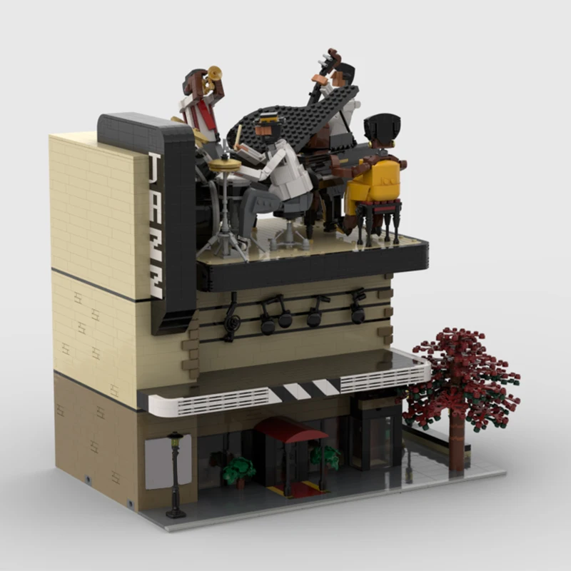 

2913 шт. MOC модульный джазовый клуб модульные строительные блоки Рождественский подарок вдохновляет неограниченное количество креативных строительных наборов