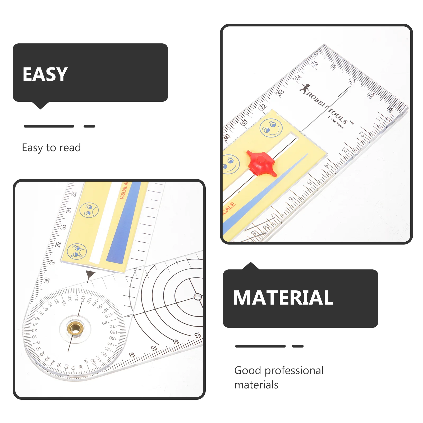 Rotary Tool Goniometer Medical Therapy Folding Ruler Body Small Protractor Angle Foldable Finder Professional