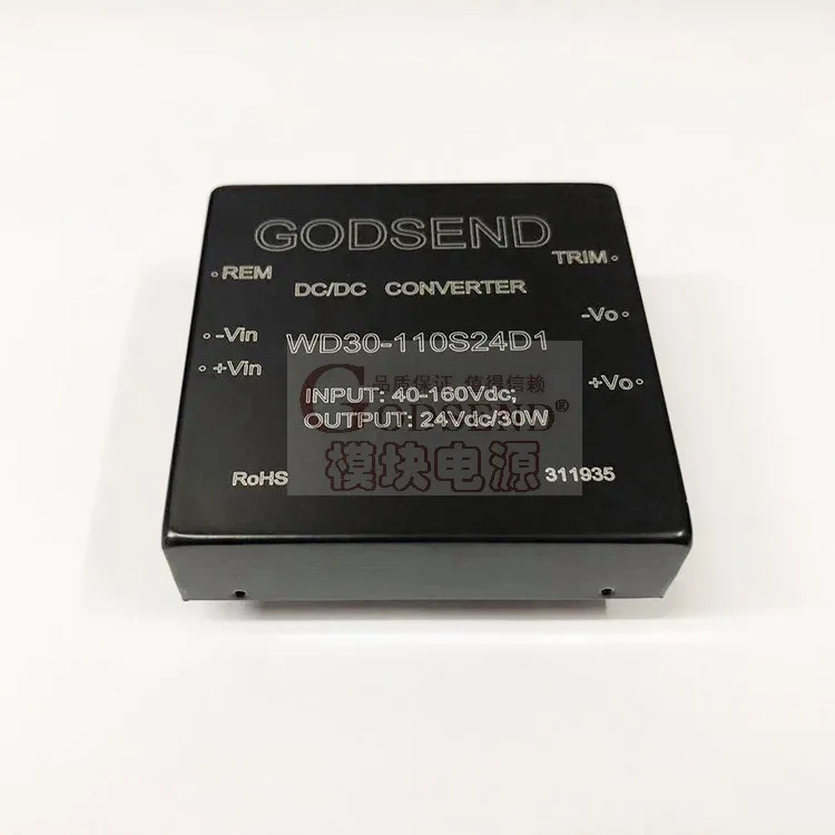 Модуль питания изоляции постоянного тока WD30-110S24 Вход 40-160В48В72В110В до 24В30Вт