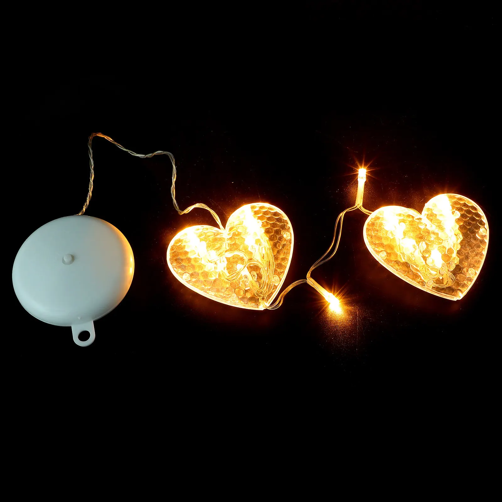 3Pcs Xmas LED Hanging Lamp Suction Cup Window Lights Deformation Resistant Warm Christmas Decorative Pendant Window Light