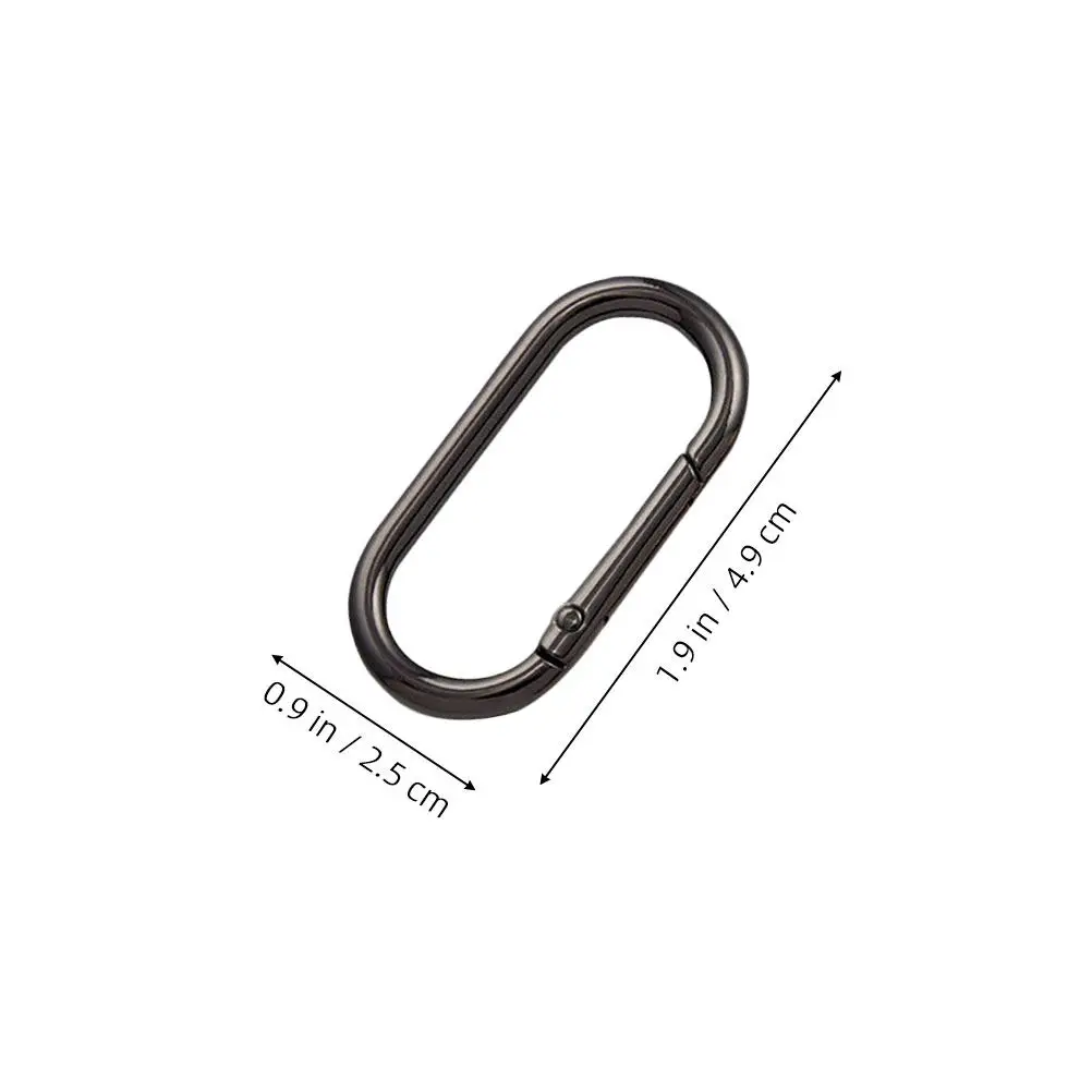 30Pcs Sturdy Zinc Alloy Oval Snap Clips Easy Spring Mechanism for Purse Clips Handbag Straps Key Organizers Dog Tag Buckles