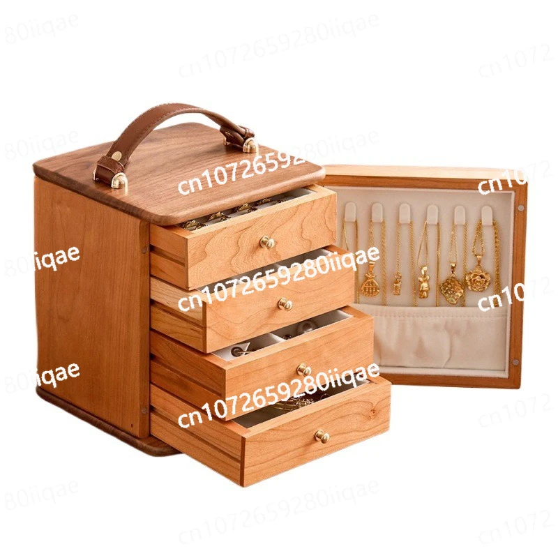 

Black Walnut Solid Wood Jewelry Box, Multi-layer Storage Box, High-end Exquisite Large Capacity, Jewelry Box.